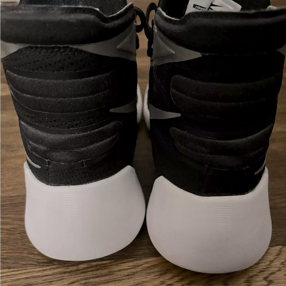 nike mens 2015 zoom sz 7.5 black silver mens high tops hyperdunk - Picture 7 of 13